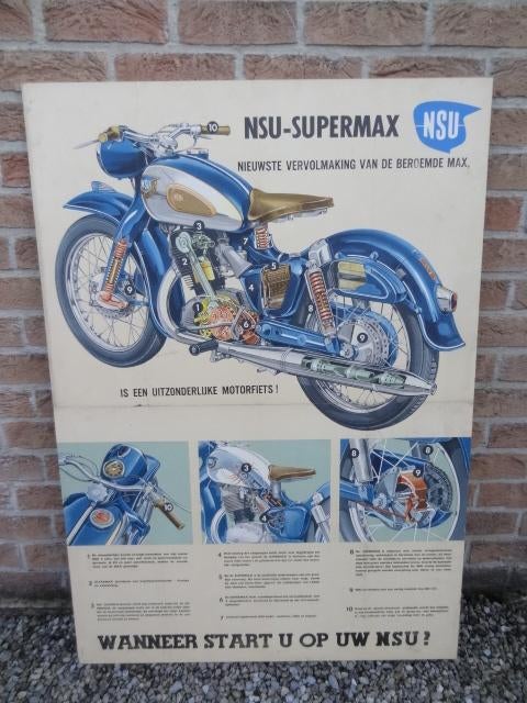 Affiche NSU Super Max, Enlèvement ou Envoi