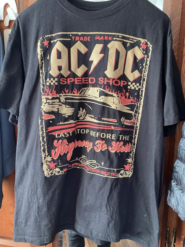 AC/DC t-shirt XL, Rock Yeah, Zwart, Maat 56/58 (XL), Ophalen of Verzenden