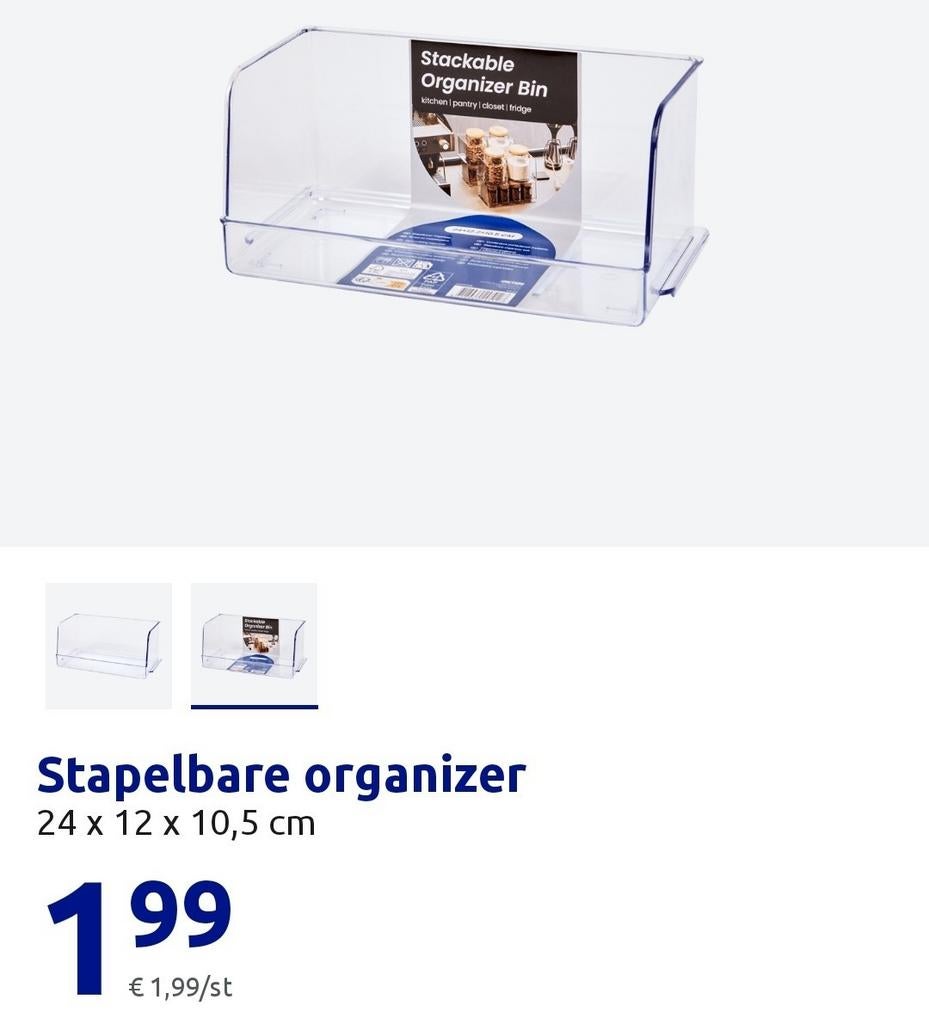 Stapelbare organizers, Ophalen, Zo goed als nieuw