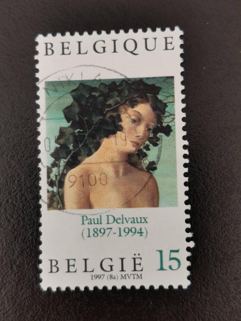 Belgie 1997 - kunst - Paul Delvaux, Ophalen of Verzenden, Gestempeld, Kunst