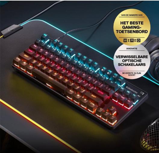 Steelseries Toetsenbord, Ophalen, Gaming toetsenbord, Azerty, Zo goed als nieuw