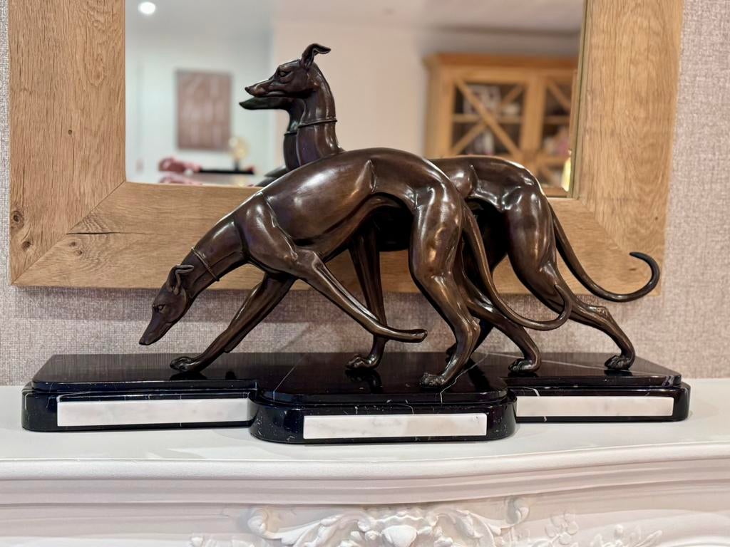 Greyhound  beeld bronzen windhonden, Ophalen