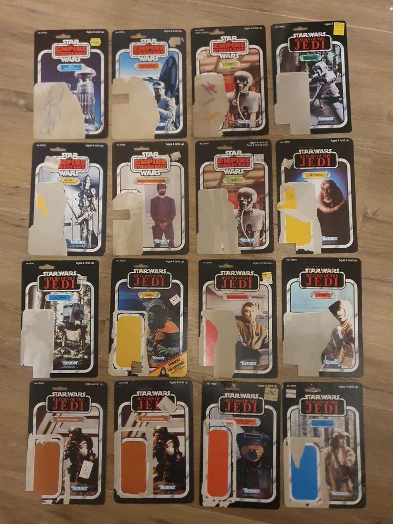 Cartons Star Wars Vintage, 8€ l'unité, Enlèvement ou Envoi
