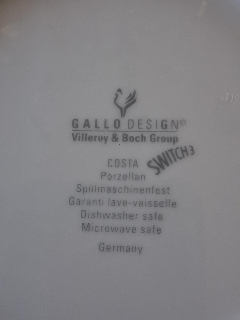 6 diepe soepborden villeroy en boch, Huis en Inrichting, Ophalen, Zo goed als nieuw, Bord(en), Overige stijlen