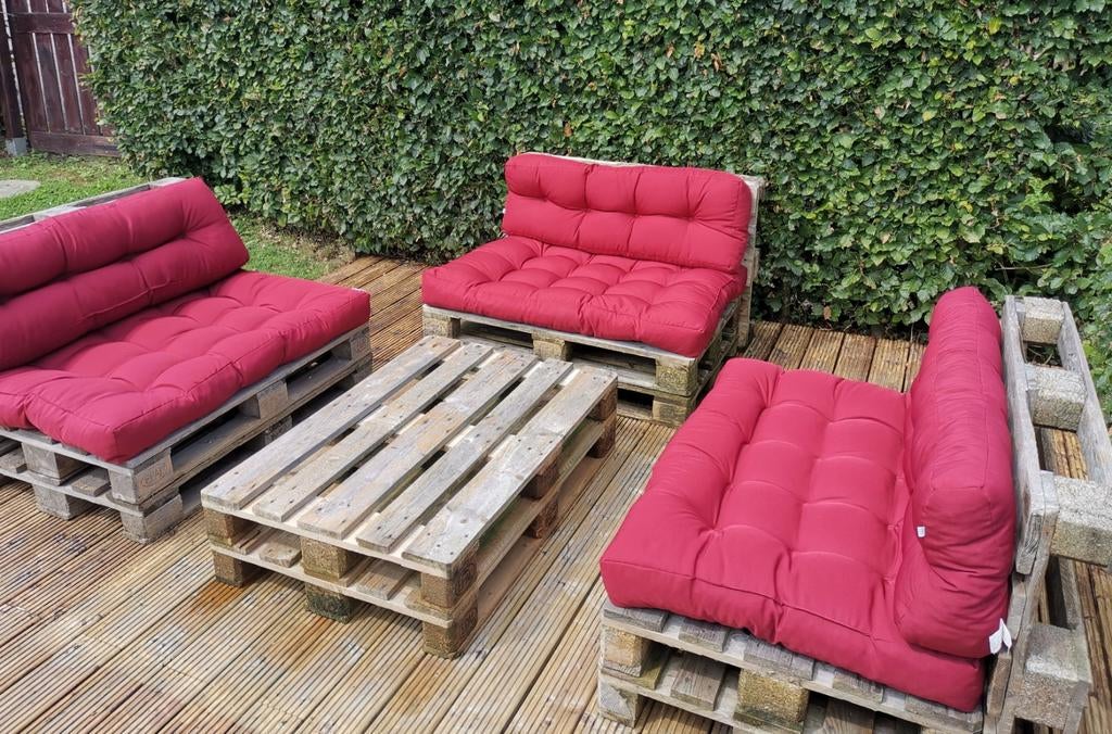 6 Coussins de jardin, region de Durbuy. Etat neuf!, Jardin & Terrasse, Enlèvement