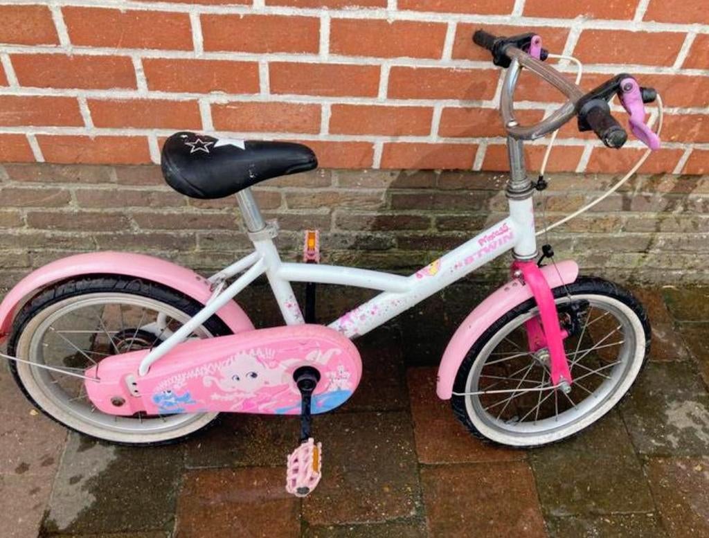 Meisjesfiets B'twin 16 inch, Ophalen, Zo goed als nieuw, 16 tot 20 inch, Btwin Decathlon