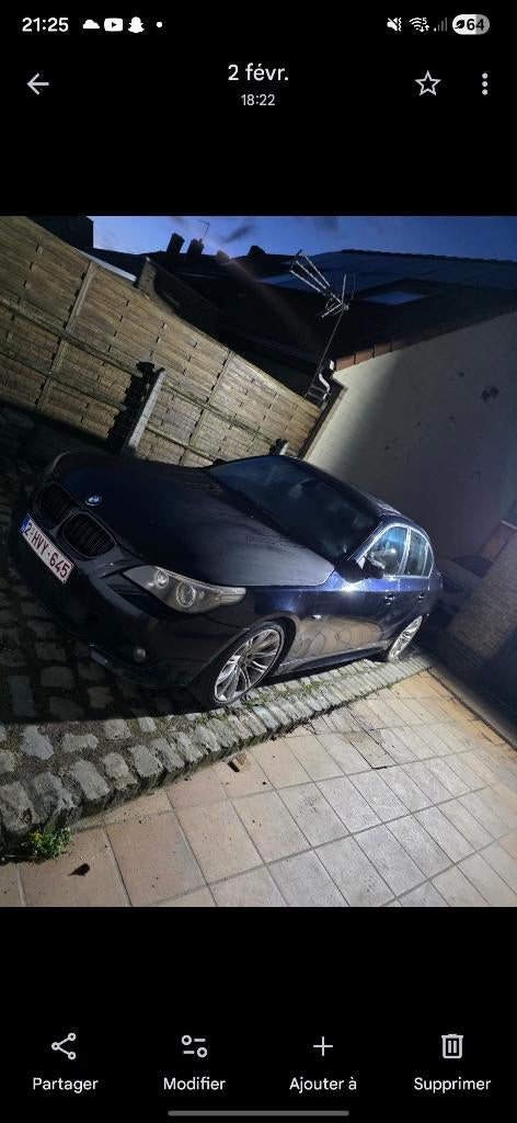 E60 523i en panne, Auto's, Automaat, 4 deurs, Achterwielaandrijving, Zwart