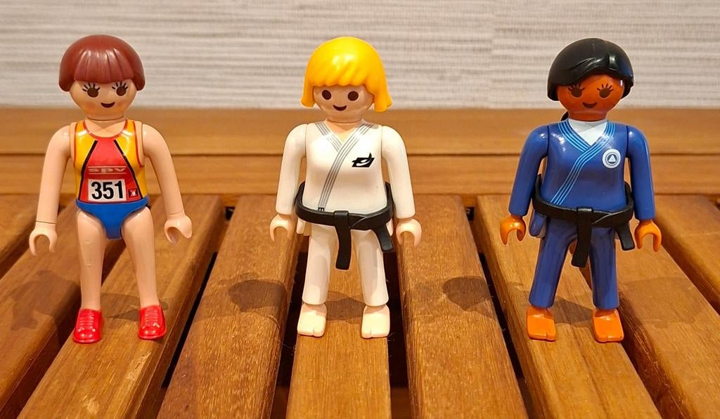 Playmobil sportieve meiden, Enlèvement, Comme neuf, Playmobil en vrac