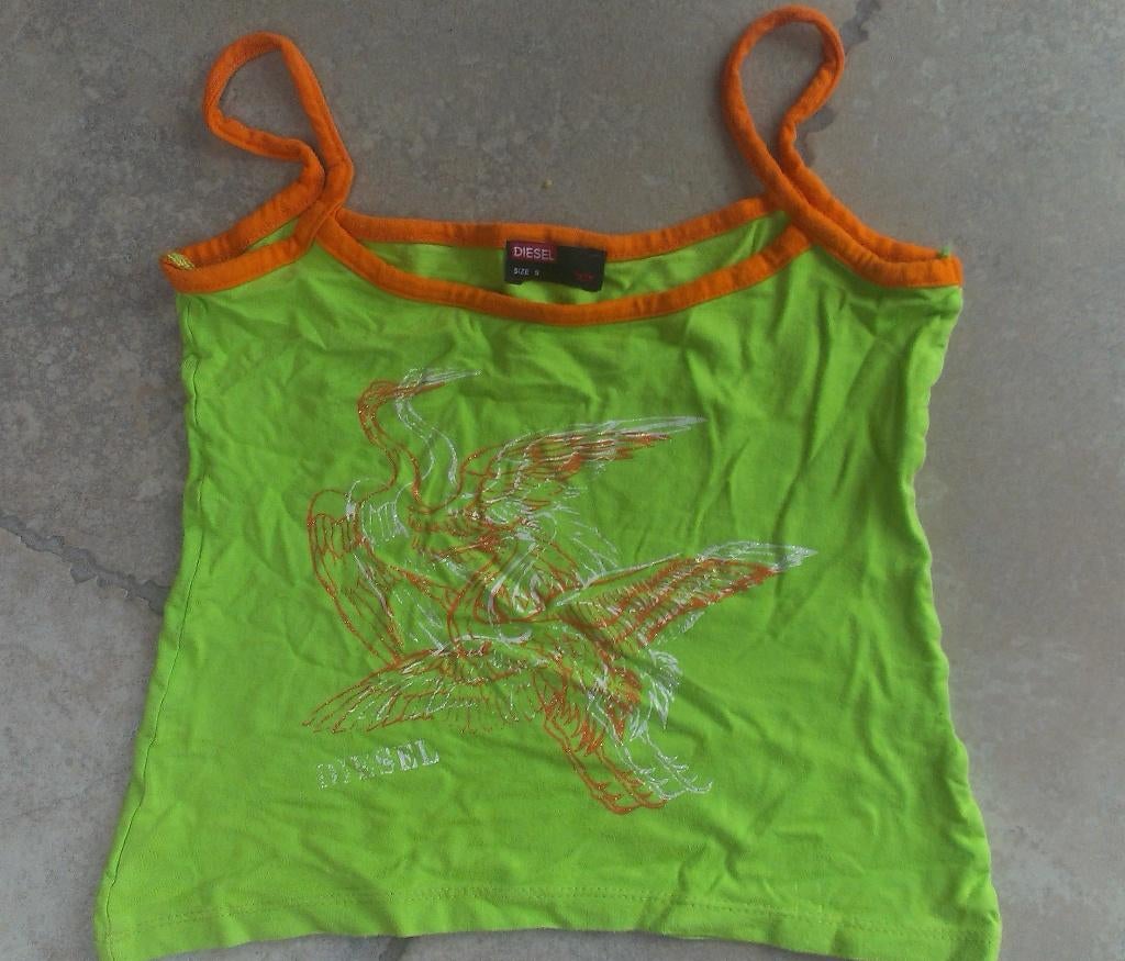 Merk Diesel: topje mt 128 (zie foto's), Enfants & Bébés, Vêtements enfant | Taille 128, Enlèvement ou Envoi, Comme neuf, Fille