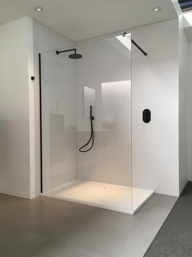 Douchewand Aquaconcept Wall Concept 210, Doe-het-zelf en Bouw, Sanitair, Nieuw, Douche, Chroom, Glas, Ophalen