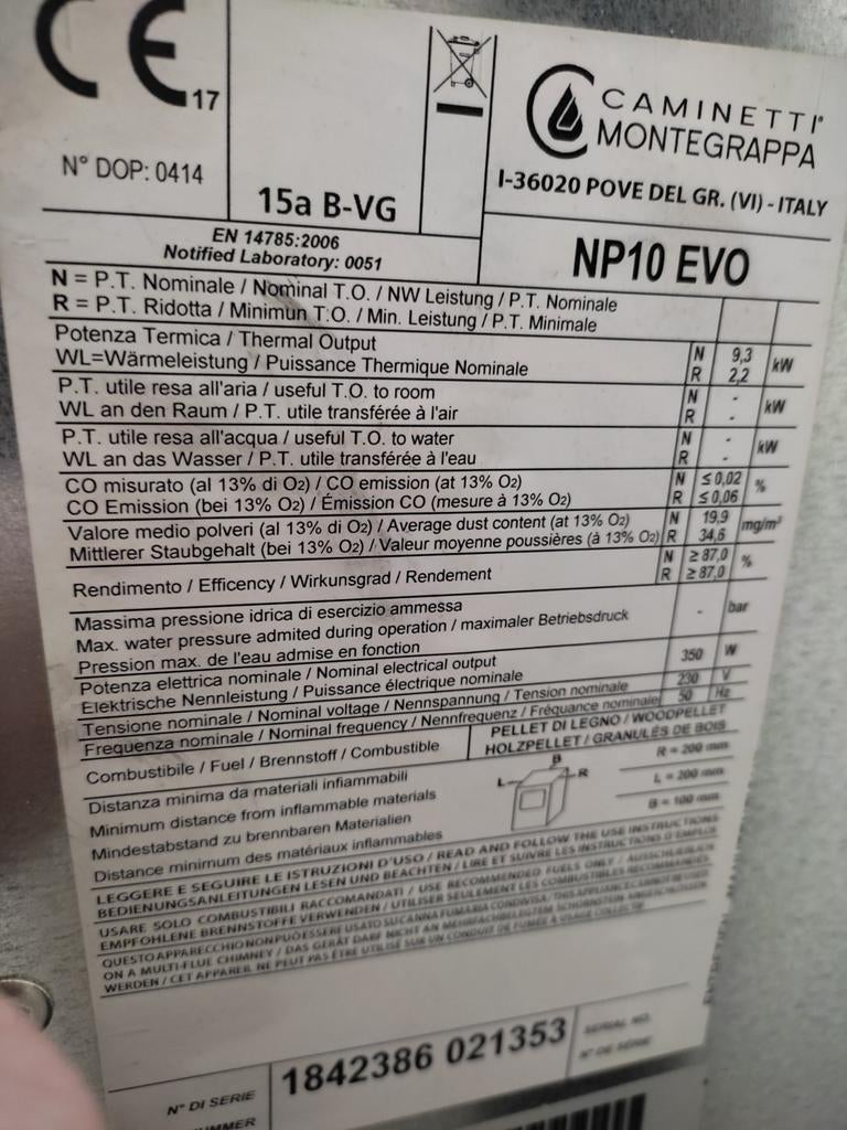 Poêle à pellets camineti 9kw, Huis en Inrichting