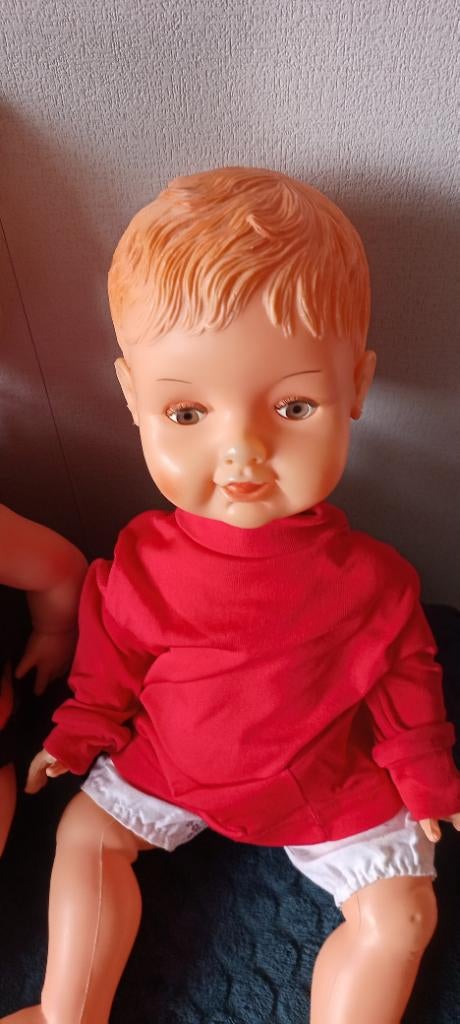 Oude poppen en beer, Verzamelen, Poppen, Ophalen, Pop