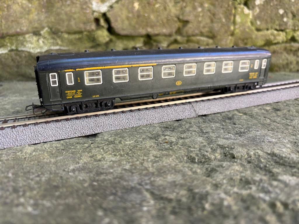 Wagon SNCB voyageur Jouef HO, Hobby & Loisirs créatifs, Enlèvement ou Envoi, Comme neuf, Wagon, Jouef