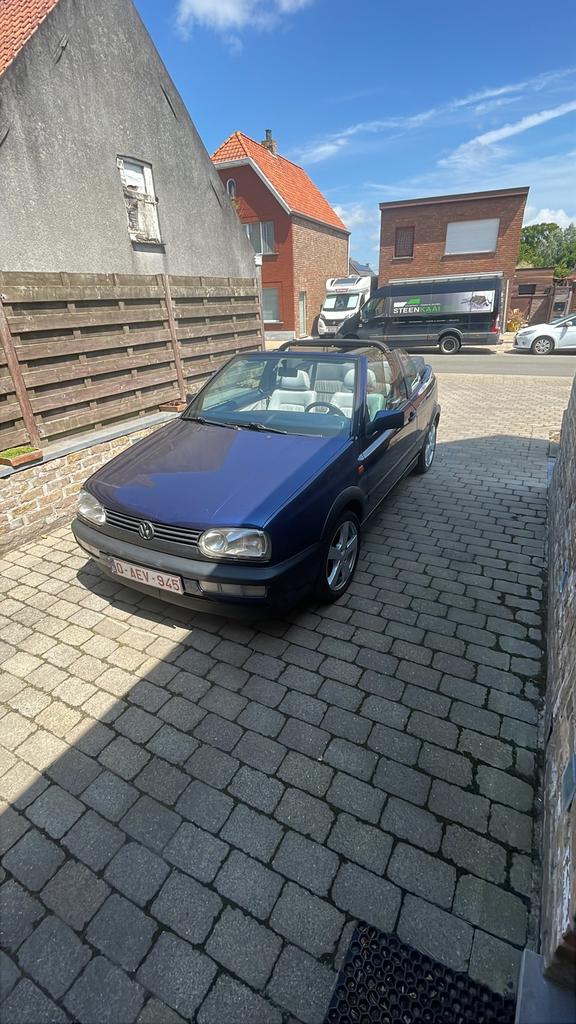 Golf 3 cabrio, Auto's, Voorwielaandrijving, Beige, Cabriolet, Blauw