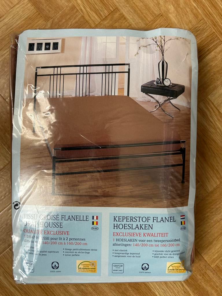 Drap housse 2 personnes, Maison & Meubles, Enlèvement, Comme neuf