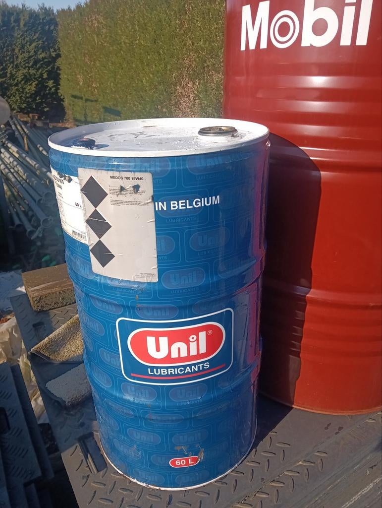 Leeg olievat Unil Oil 60 liter, Ophalen