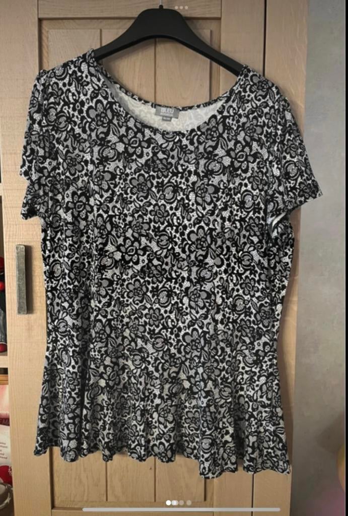 T shirt blue bonheur maat 46/48, Kleding | Dames, Grote Maten, Ophalen of Verzenden, Zo goed als nieuw