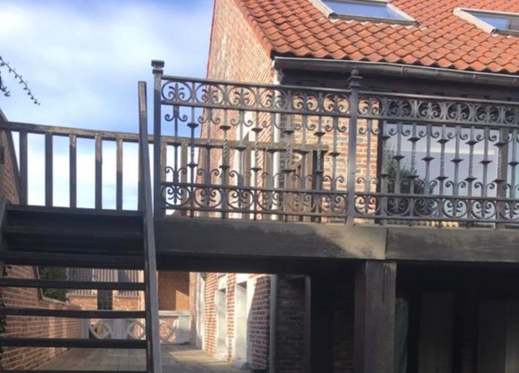 7m lange antieke balustrade voor buiten, Tuin en Terras, Tuinhekken en Hekwerk, Ophalen, Zo goed als nieuw