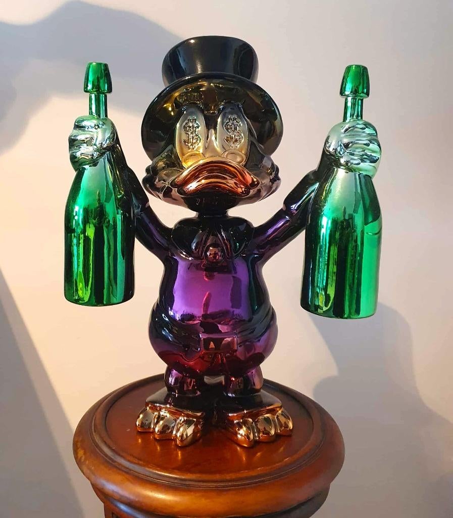 Duck Champagne XL, Antiek en Kunst, Kunst | Schilderijen | Modern, Ophalen of Verzenden