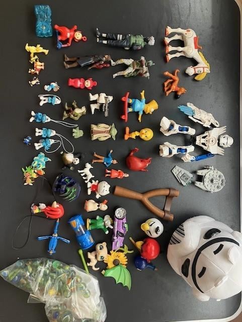 Figurines Star Wars Looney Tunes Tintin Angry Birds Lucky Lu, Collections, Enlèvement ou Envoi, Tintin, Utilisé, Statue ou Figurine