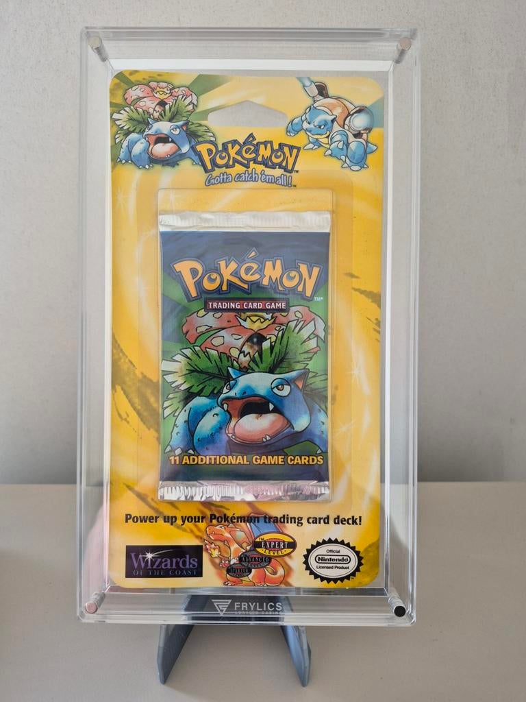 Pokemon sealed blister base set unlimited., Ophalen of Verzenden, Zo goed als nieuw, Losse kaart