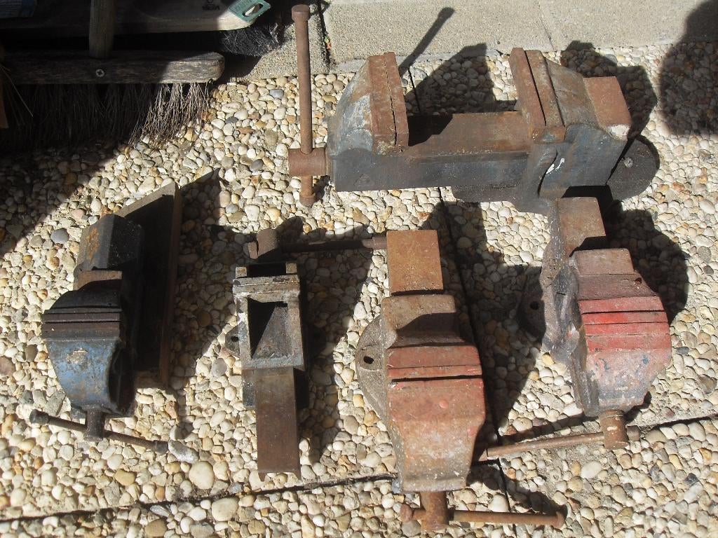 bankschroef bankschoeven, Enlèvement, Utilisé, Étau