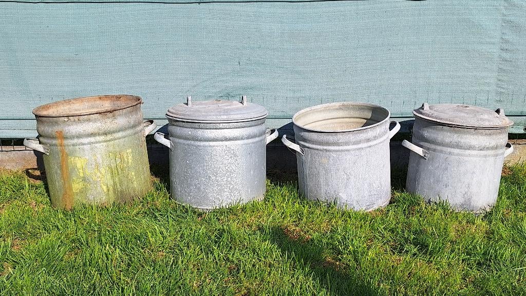 zinken kuip, Tuin en Terras, Ophalen, Gebruikt, Metaal