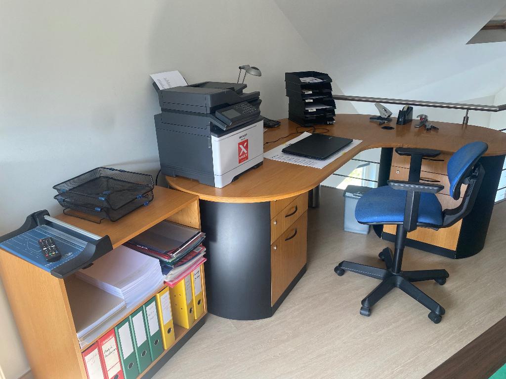 Bureelmeubel, Ophalen, Gebruikt, Hout, Hoekbureau