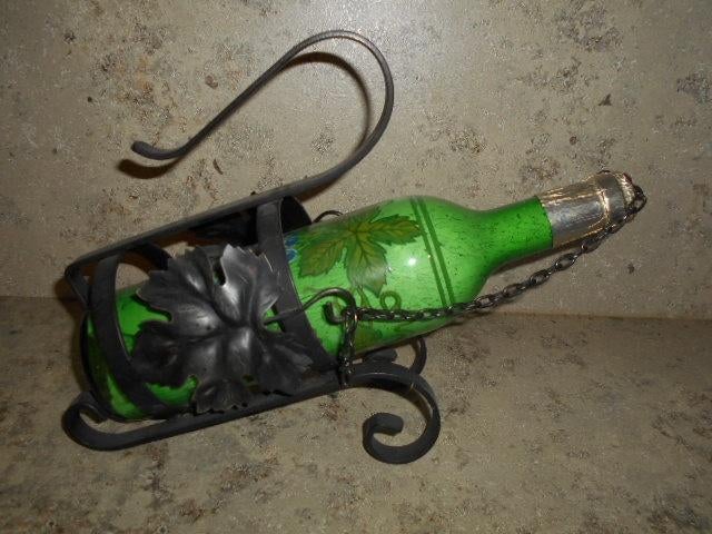 Porte-bouteille de vin vintage - Fer forgé., Enlèvement ou Envoi, Comme neuf