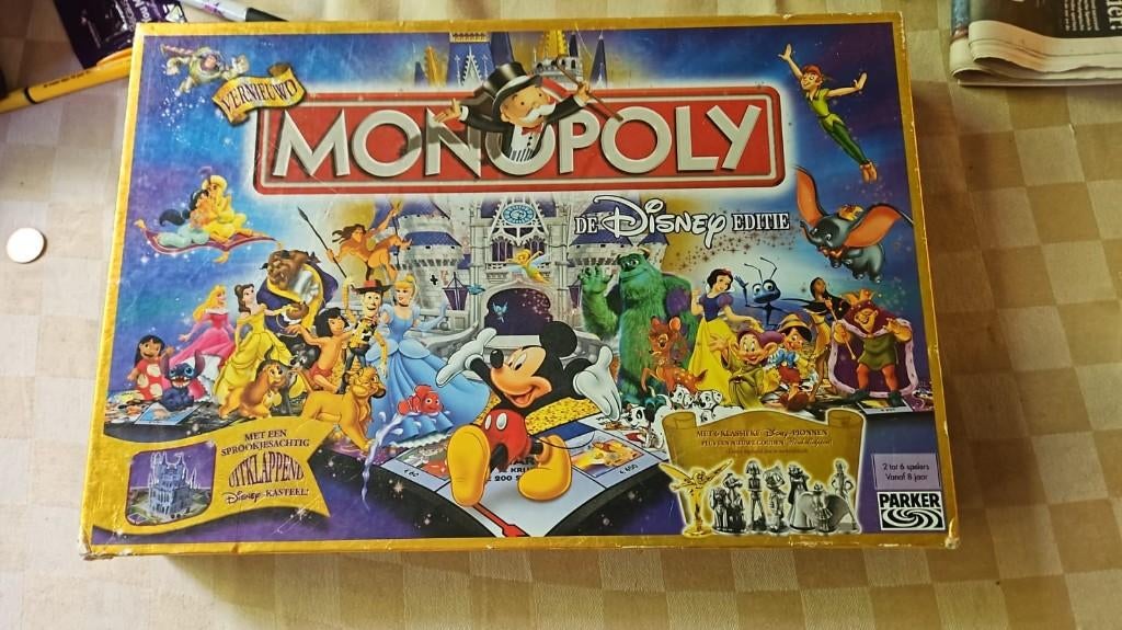 bordspel Monopoly Disney 3d kasteel Monopolie mist 2 krt, Hobby en Vrije tijd, Gezelschapsspellen | Bordspellen, Vijf spelers of meer