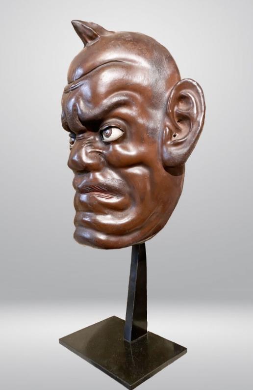 Japan, Ikki ningyo-masker, Meiji-periode 19e eeuw, Ophalen of Verzenden