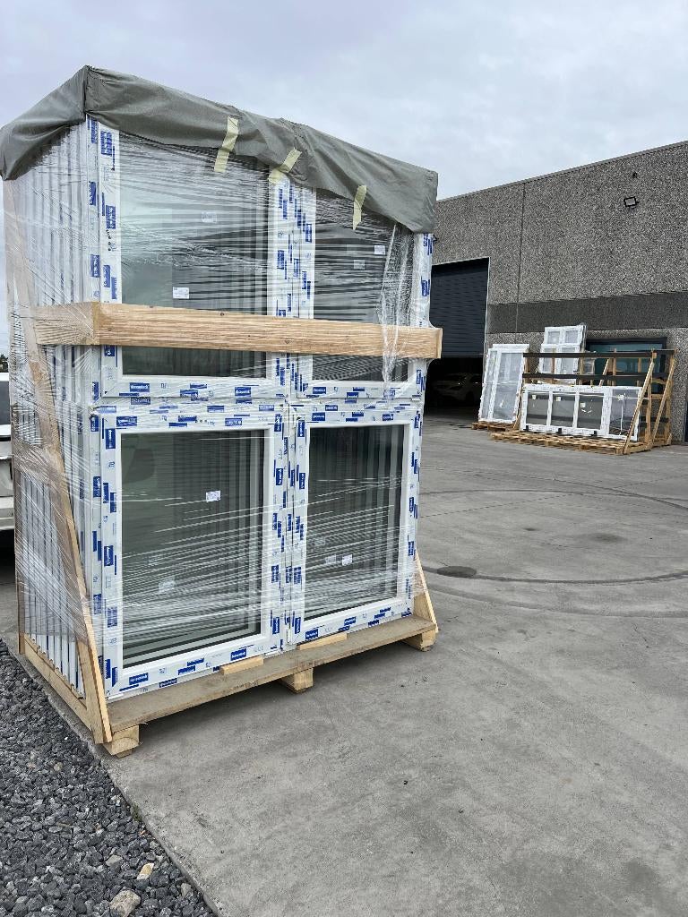 Déstockage de châssis et portes pvc grand stock disponible, Bricolage & Construction, Vitres, Châssis & Fenêtres, Neuf, Fenêtre de façade ou Vitre