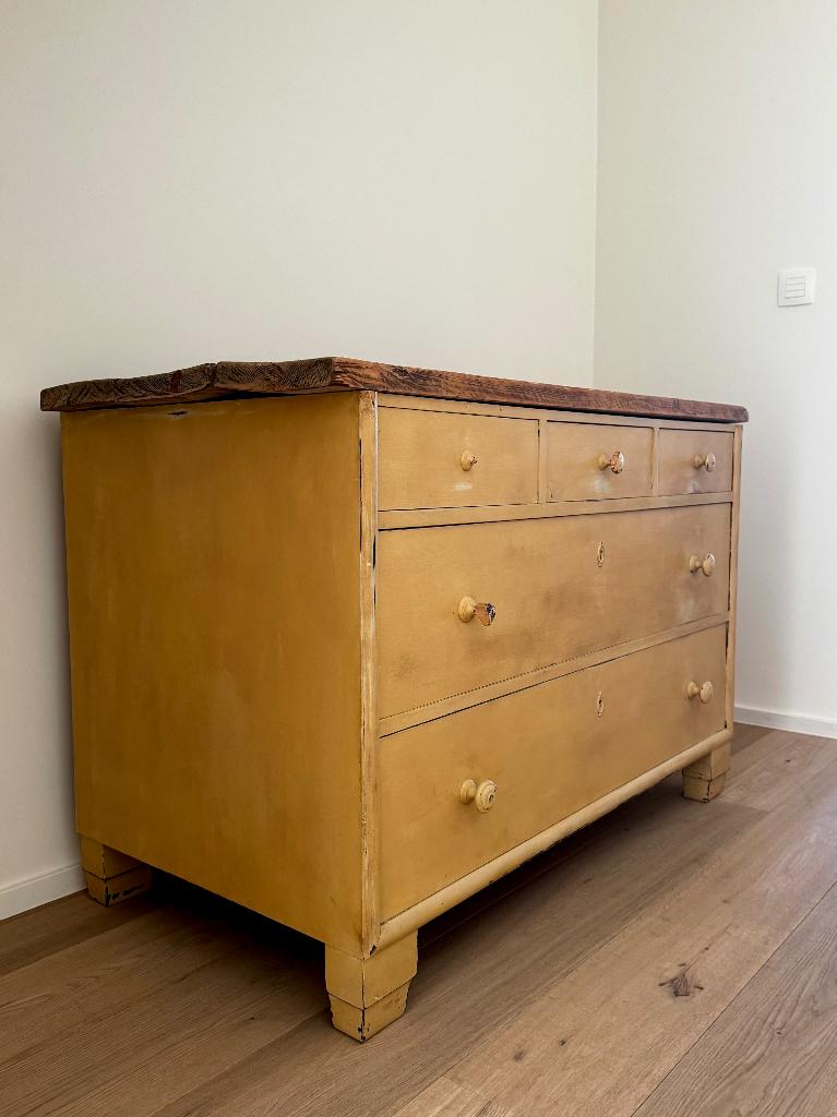 Authentieke Spaanse brocante commode, Huis en Inrichting, Ophalen, Gebruikt, 100 tot 150 cm, Minder dan 100 cm