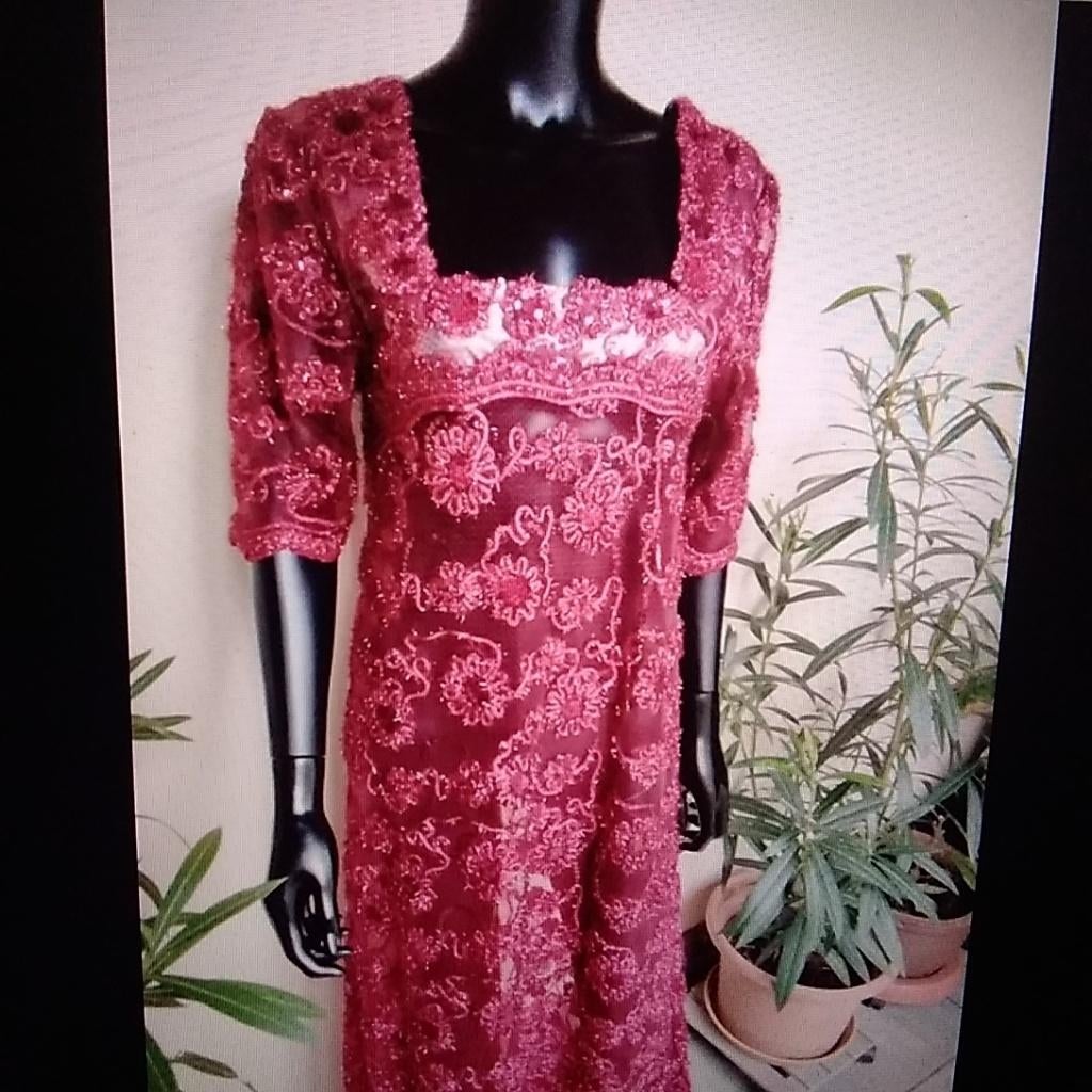 Lange vintage handmade jurk, Vintage handmade jurk, Ophalen of Verzenden, Gedragen