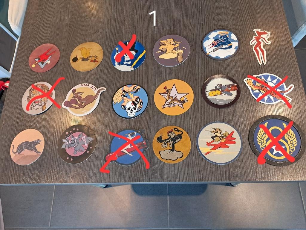 Patchs du groupe/escouade de l'USAAF, Collections, Objets militaires | Général, Enlèvement ou Envoi