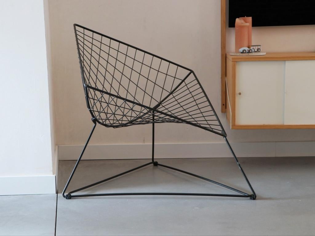 Vintage OTI-fauteuil - design Niels Gammelgaard voor IKEA, Huis en Inrichting, Fauteuils, Gebruikt, Metaal, 75 tot 100 cm, 75 tot 100 cm