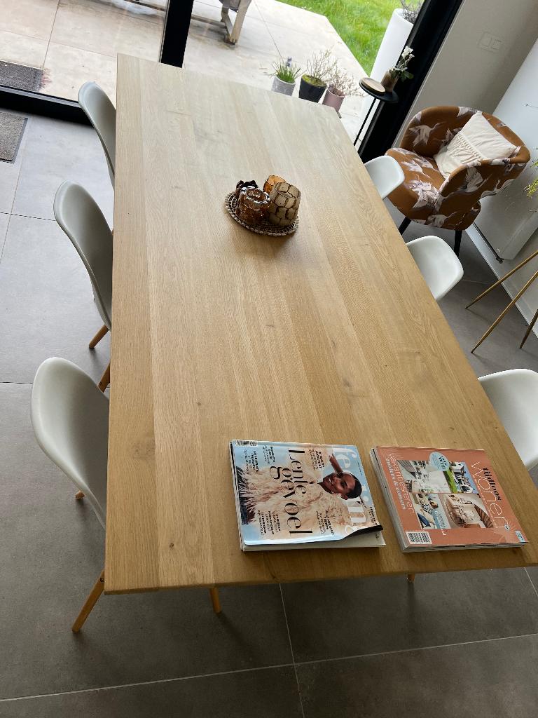 6 eetkamer stoelen Vitra Look, Ophalen, Gebruikt, Hout, Wit