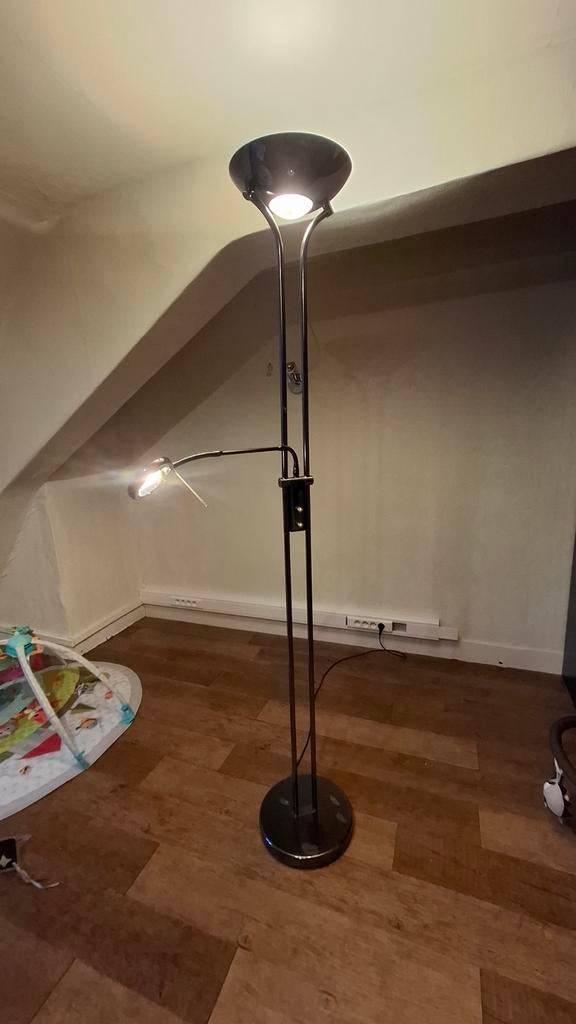 Staanlamp met leeslamp, Huis en Inrichting, Ophalen