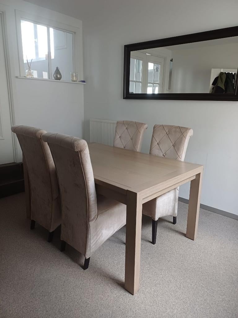 Salle à manger complète veritable chêne massif, Maison & Meubles, Salles à manger complètes, Enlèvement