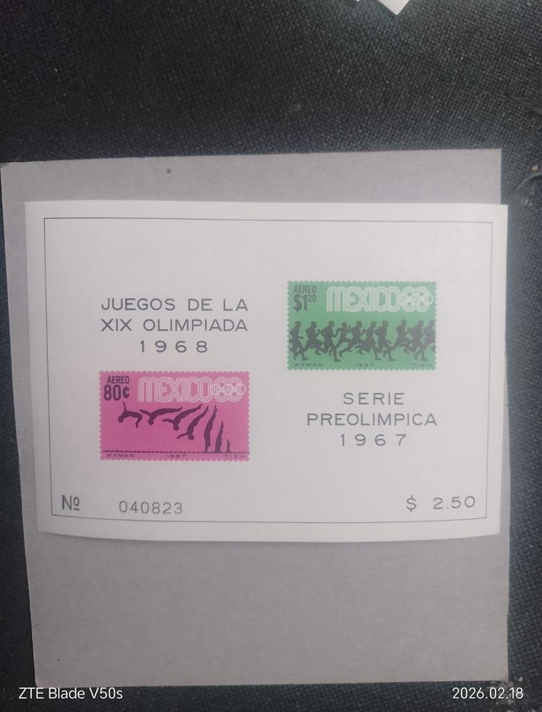 Postzegels Mexiko Olympia, Ophalen of Verzenden