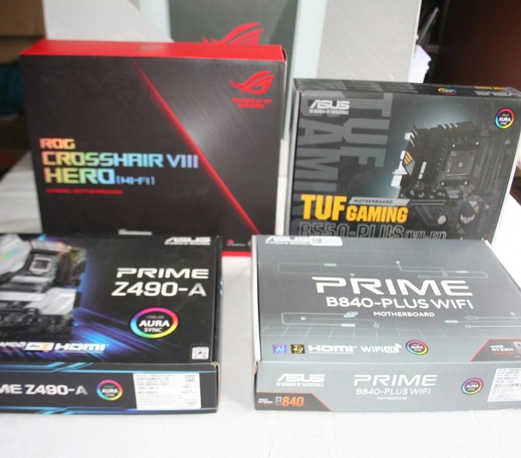 MOBO + CPU ASUS MSI B550 A520M Z490-A X570, Computers en Software, Ophalen, AMD, DDR3