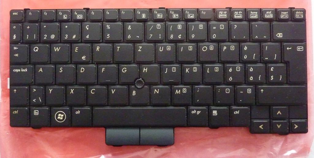 Clavier QWERTZU 598790-BG1 Suisse pour HP Elitebook 2540P, Computers en Software, Toetsenborden, Ophalen of Verzenden, Overige indelingen