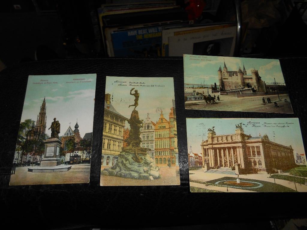 Lot de 4 cartes postales Anvers début 1900, Enlèvement ou Envoi, Anvers