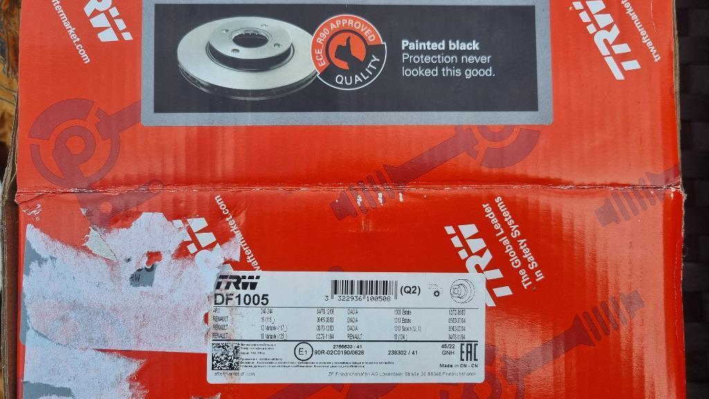 Remschijf TRW DF1005 vr Renault R4, R5 Alpine, R12 & Rodeo., Enlèvement ou Envoi, Renault