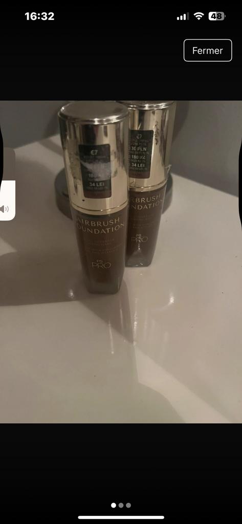 Lot de 2 Fond teint Pro à couvrance totale pour peau foncée, Enlèvement ou Envoi, Comme neuf, Maquillage