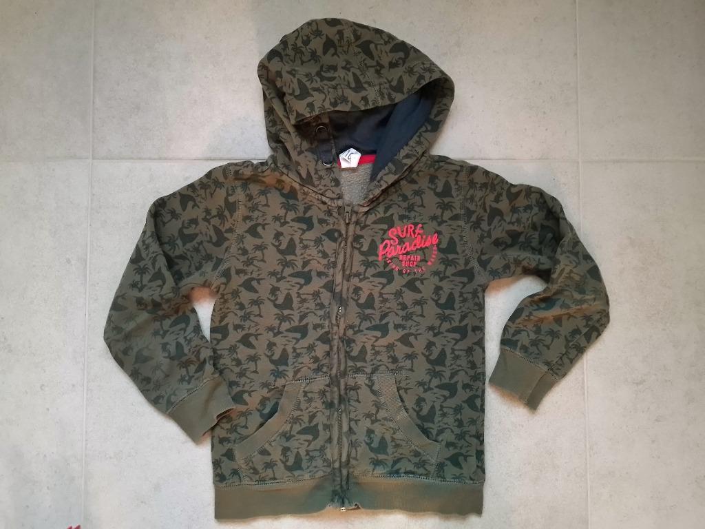 Trui met kap jongen maat 110/116, Kinderen en Baby's, Kinderkleding | Maat 110, Ophalen, Trui of Vest, Zo goed als nieuw, Hema