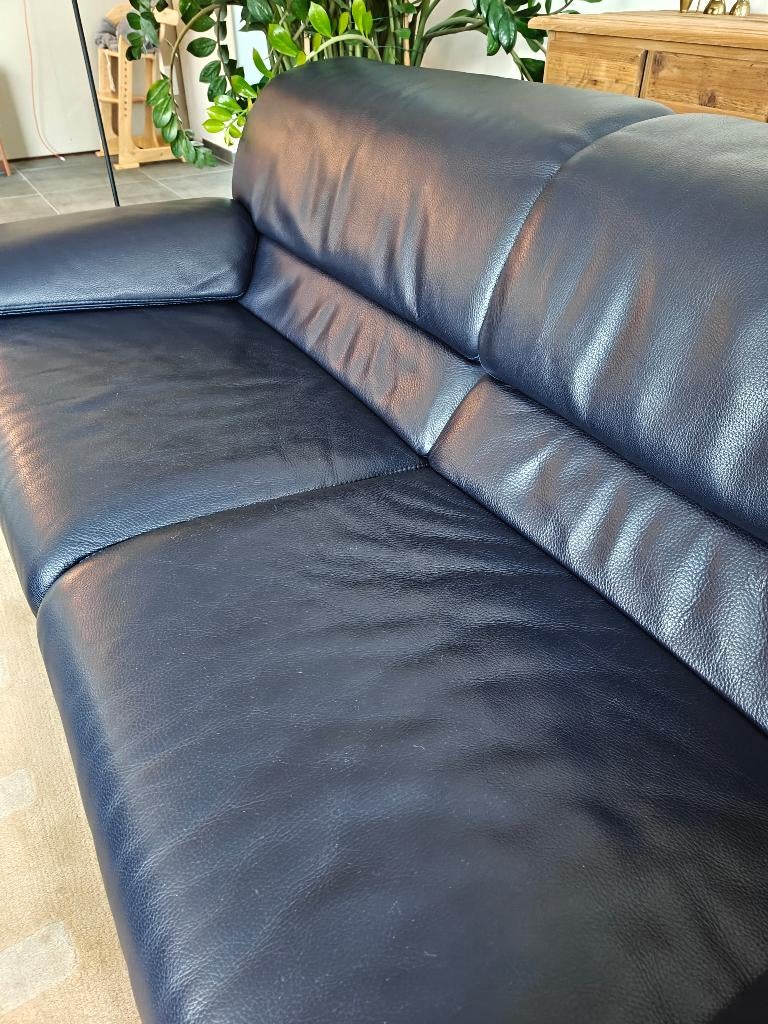 Jori sièges en cuir bleu foncé model Linea JR, Design, Comme neuf, Enlèvement, Cuir