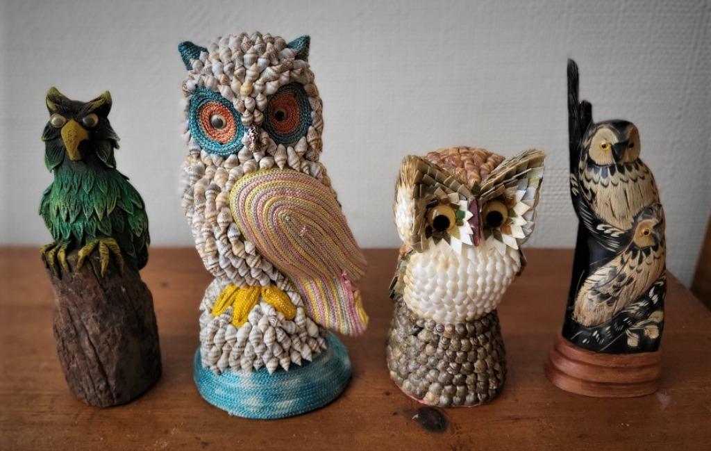 19 statuettes de hiboux, Enlèvement ou Envoi, Comme neuf, Animal