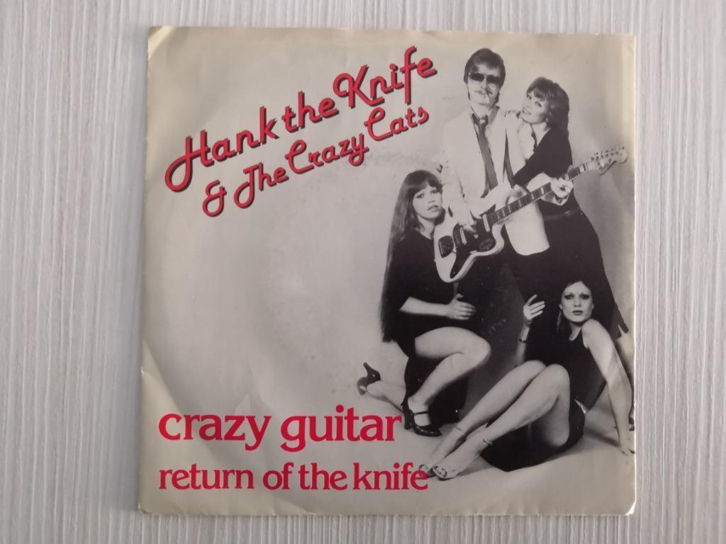 HANK THE KNIFE & THE CRAZY CATS - Crazy guitar (EP), Cd's en Dvd's, Vinyl Singles, Gebruikt, 7 inch, Ophalen of Verzenden, Rock en Metal