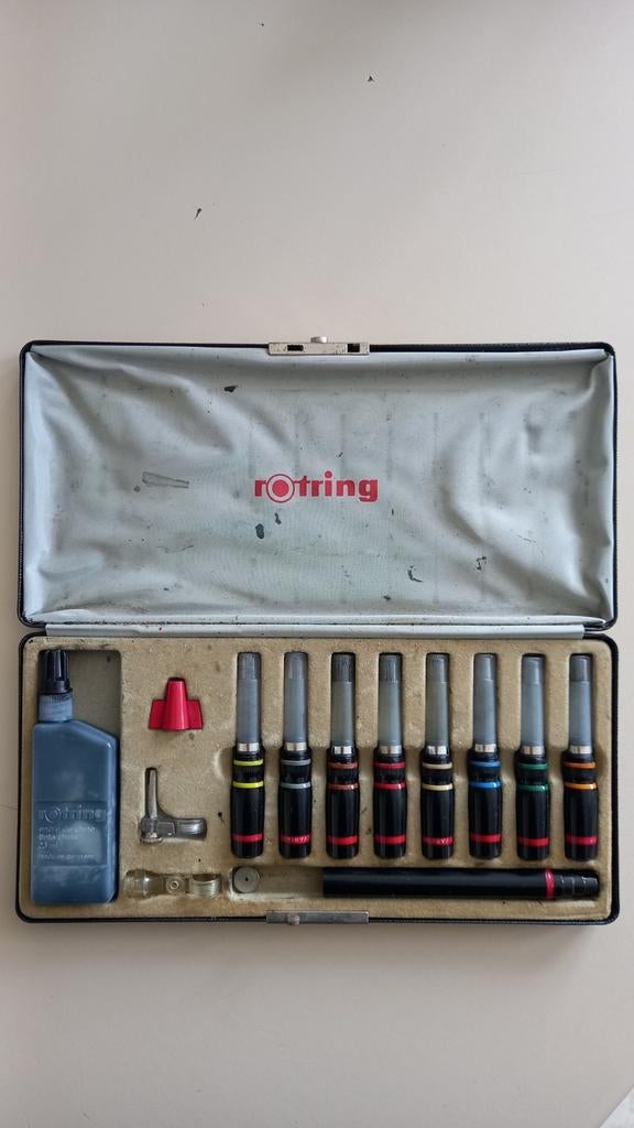 Coffret complet 8 Rotring Variant, Verzamelen, Pennenverzamelingen, Ophalen of Verzenden, Gebruikt